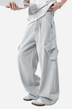 Style Core Aesthetics, New Style Trends Washed Vintage Denim Pants