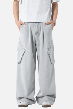 Style Core Aesthetics, New Style Trends Washed Vintage Denim Pants