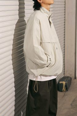 Style Core Aesthetics, New Style Trends Waterproof Textured Half-Zip Tactical Jacket