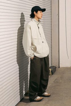 Style Core Aesthetics, New Style Trends Waterproof Textured Half-Zip Tactical Jacket