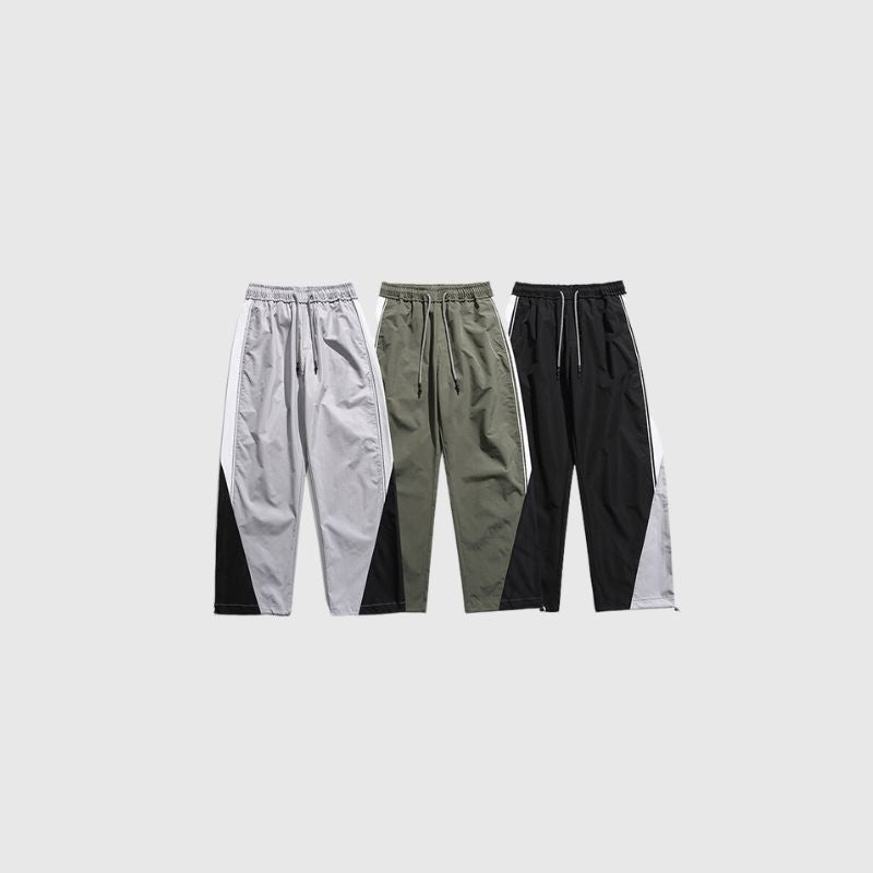 Style Core Aesthetics, New Style Trends Wide Leg Color Contrast Parachute Pants Style Core Aesthetics, New Style Trends Wide Leg Color Contrast Parachute Pants