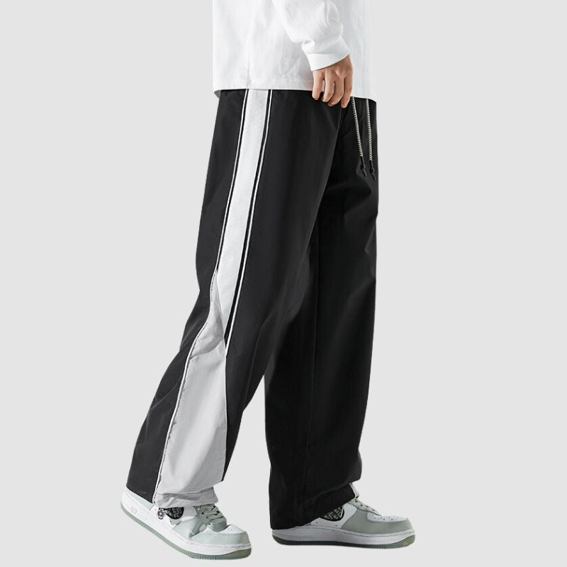 Style Core Aesthetics, New Style Trends Wide Leg Color Contrast Parachute Pants Style Core Aesthetics, New Style Trends Wide Leg Color Contrast Parachute Pants