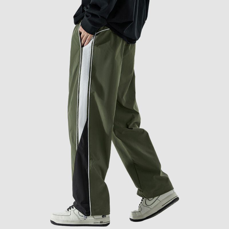 Style Core Aesthetics, New Style Trends Wide Leg Color Contrast Parachute Pants Style Core Aesthetics, New Style Trends Wide Leg Color Contrast Parachute Pants