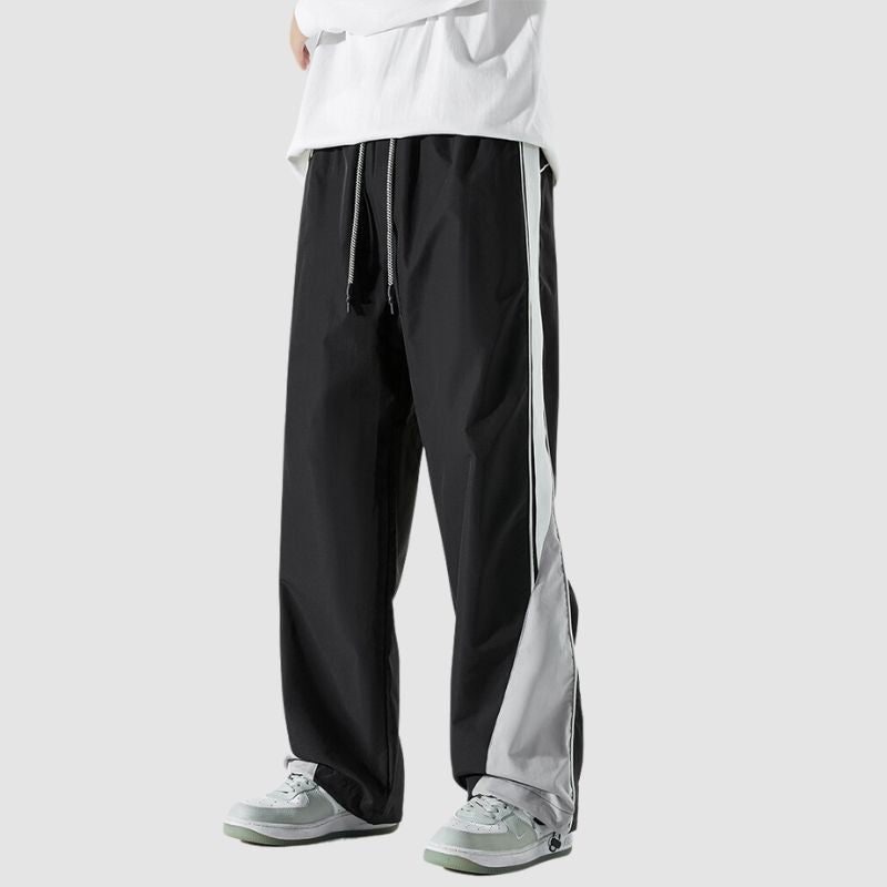 Style Core Aesthetics, New Style Trends Wide Leg Color Contrast Parachute Pants Style Core Aesthetics, New Style Trends Wide Leg Color Contrast Parachute Pants