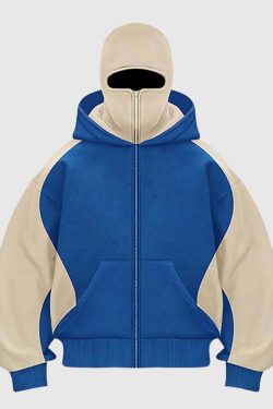 Style Core Aesthetics, New Style Trends Y2K Colorblock Hoodie & Pants Set