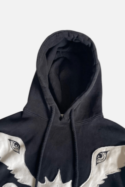 Style Core Aesthetics, New Style Trends Y2K Devil Eyes Graphic Hoodie