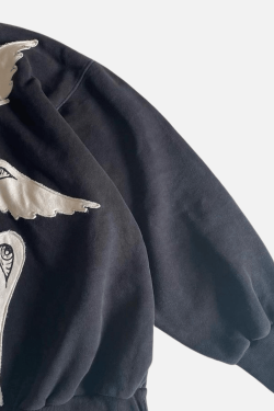 Style Core Aesthetics, New Style Trends Y2K Devil Eyes Graphic Hoodie