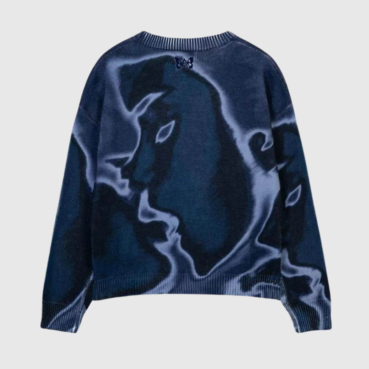 Style Core Aesthetics, New Style Trends Y2K Print Knit Sweater Style Core Aesthetics, New Style Trends Y2K Print Knit Sweater