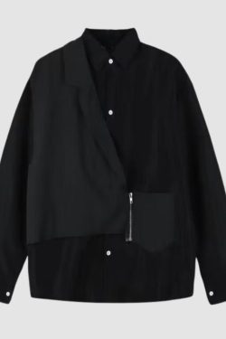 Style Core Aesthetics, New Style Trends Zipper Vest Patch Shirts