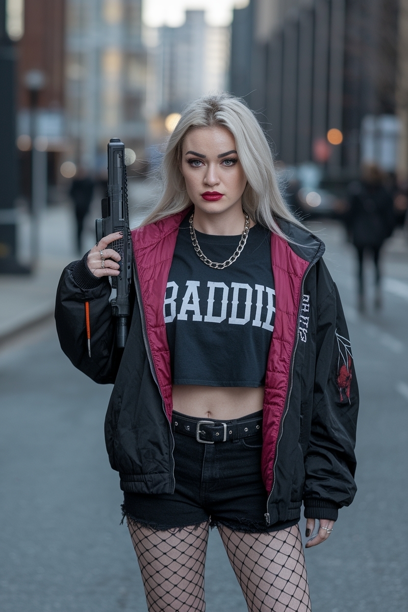 Chic 90s Grunge Outfits Women Baddie Inspiration outfit idea