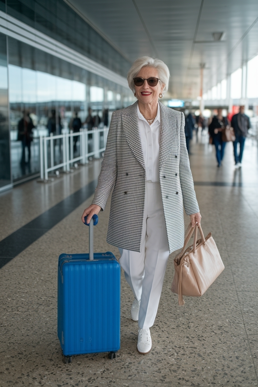 Airport Outfit for Women Over 50: Chic and Comfortable outfit idea