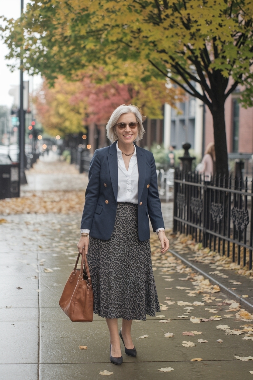 Autumn Work Outfits Women Over 50: Professional and Stylish outfit idea