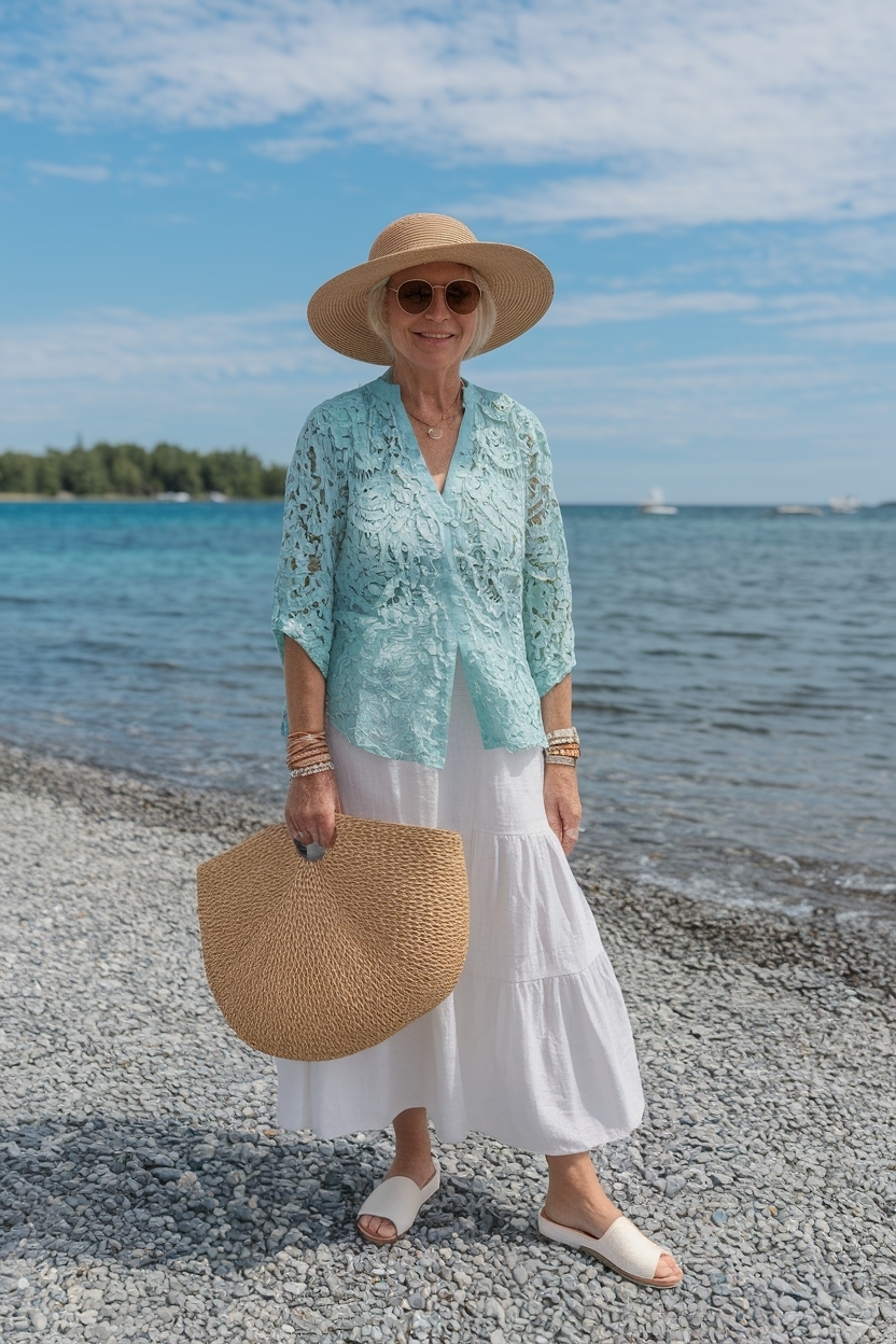 Beach Outfit Women Over 50: Comfort Meets Style outfit idea