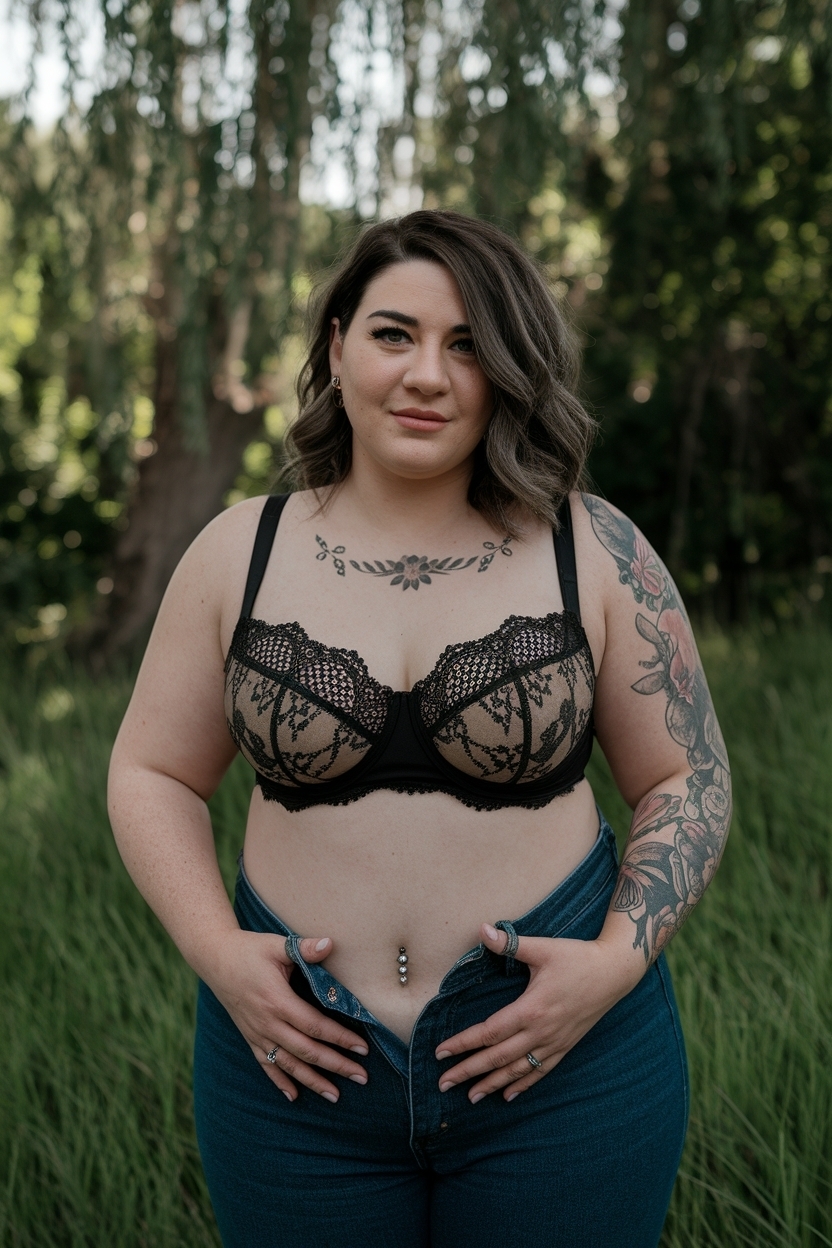 Belly Button Piercing Plus Size Women: Style Tips outfit idea