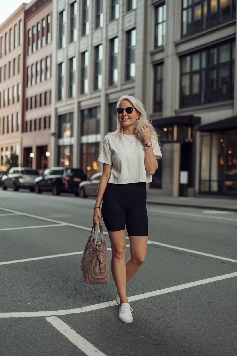 Biker Shorts Outfit Summer Casual: Relaxed Yet Trendy outfit idea