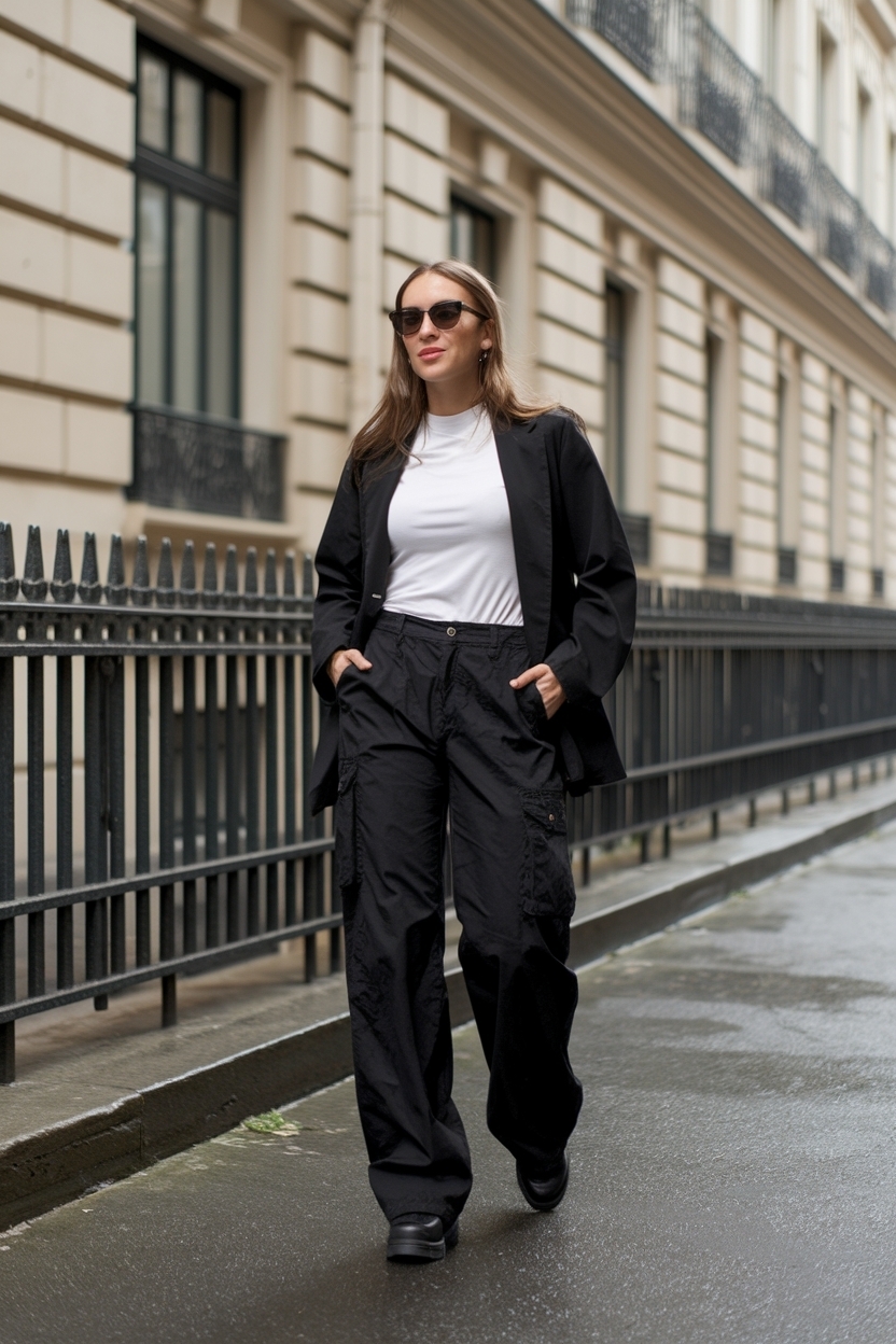 Black Cargo Pants Outfit Women: Versatile Fashion Choices outfit idea