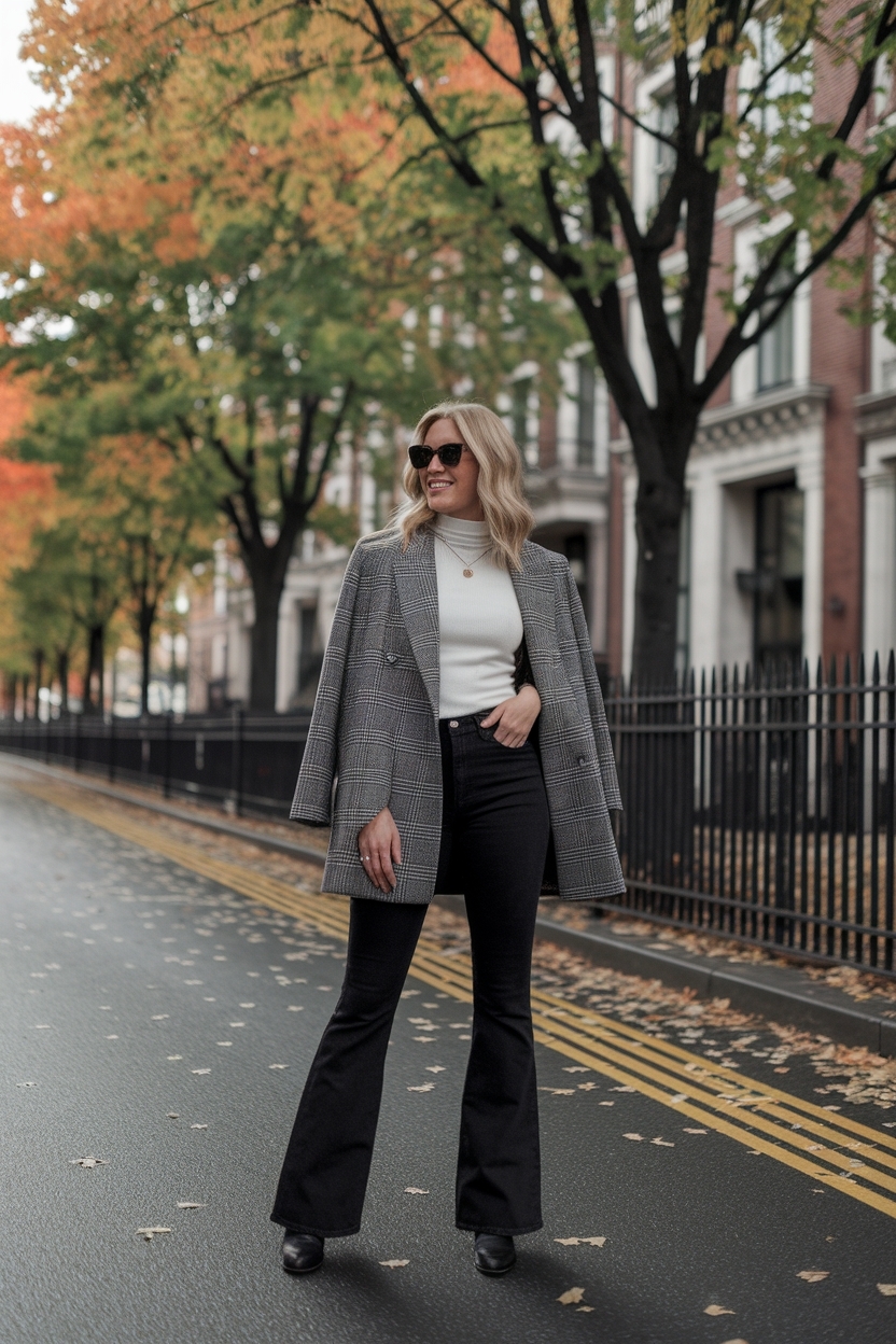 Black Flare Jeans Outfit Fall: Trendy Choices to Embrace outfit idea