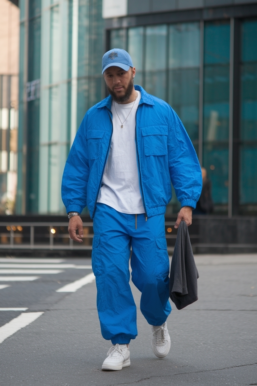Blue Cargo Pants Outfit Men: Fresh and Trendy Combinations outfit idea