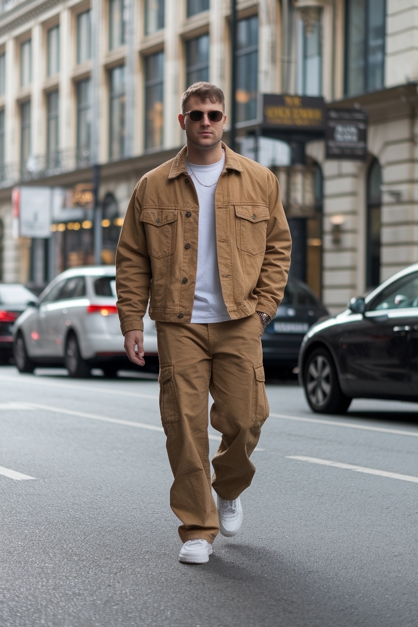 Brown Cargo Pants Outfit Men: Earthy Tones for Every Occasion outfit idea