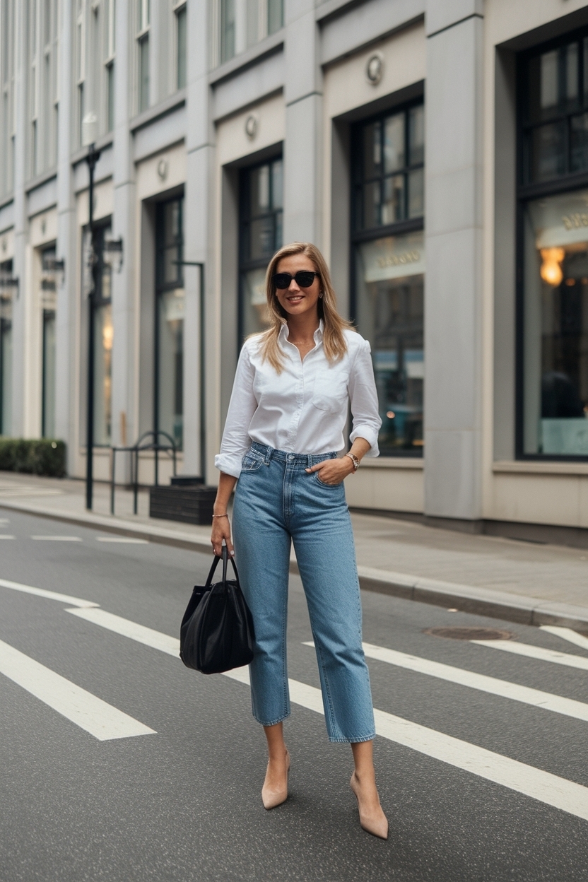 Casual Yet Stylish Business Casual Outfits with Jeans outfit idea