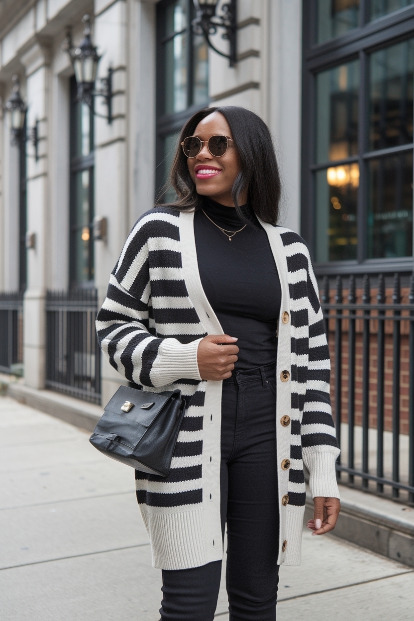 Cardigan Outfit Black Women Party: Fun and Flirty Styles outfit idea