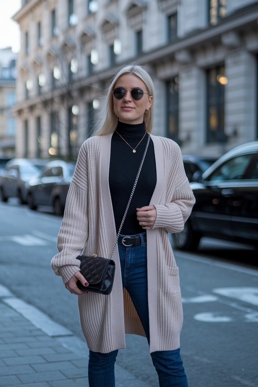 Cardigan Outfit for Women Winter: Stay Warm in Style outfit idea