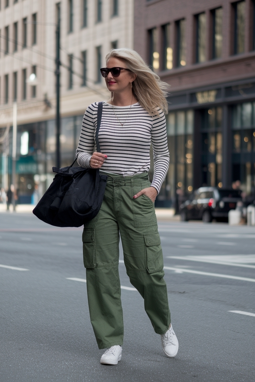 Cargo Pants Outfit Women Over 30: Stylish and Versatile outfit idea