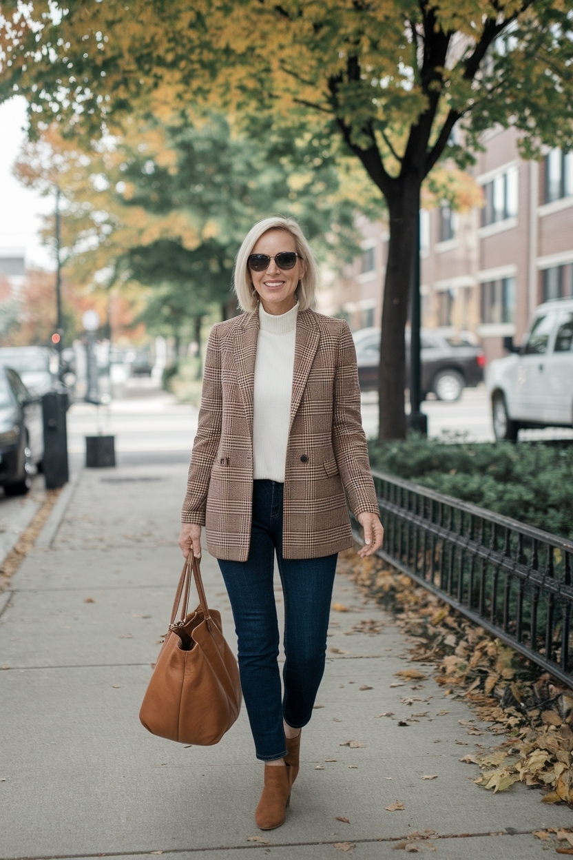 Casual Fall Outfits for Petite Women Over 50 outfit idea