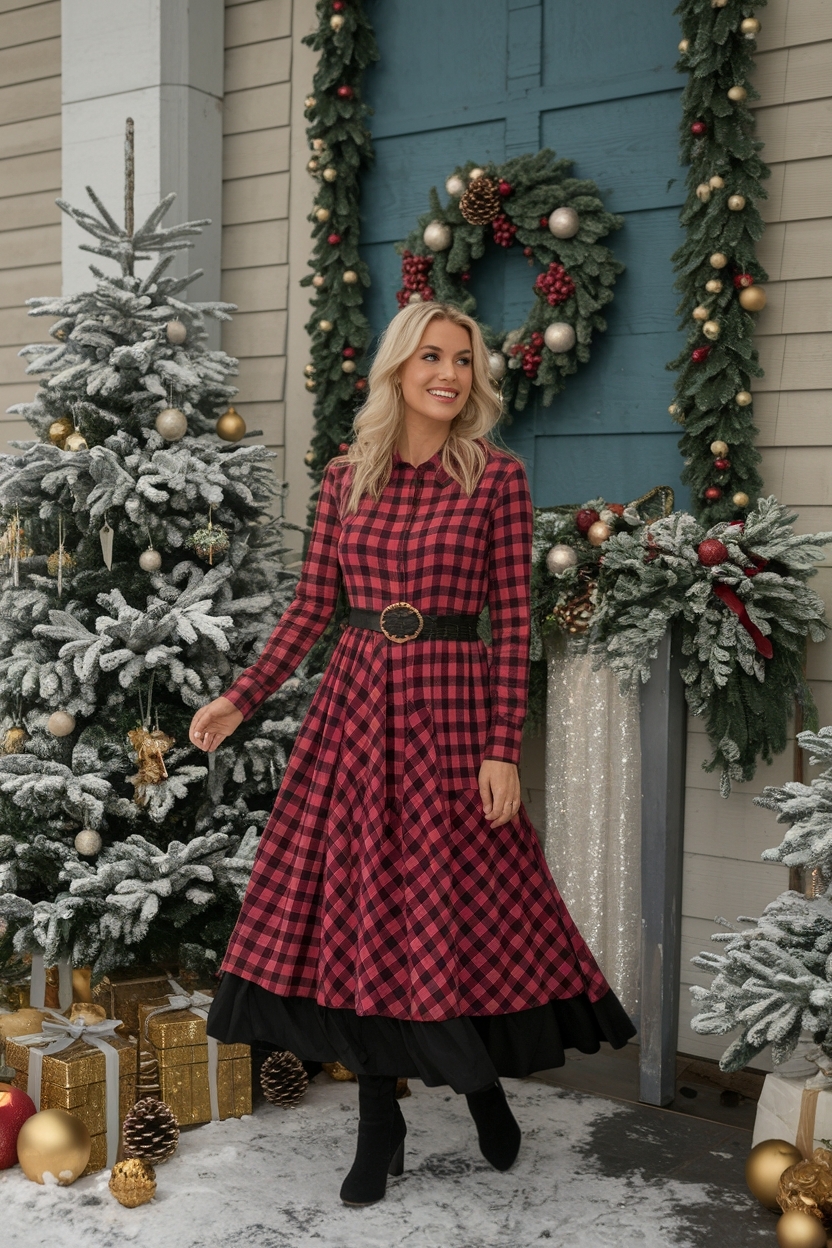 Festive Christmas Outfits for Women to Shine Bright outfit idea