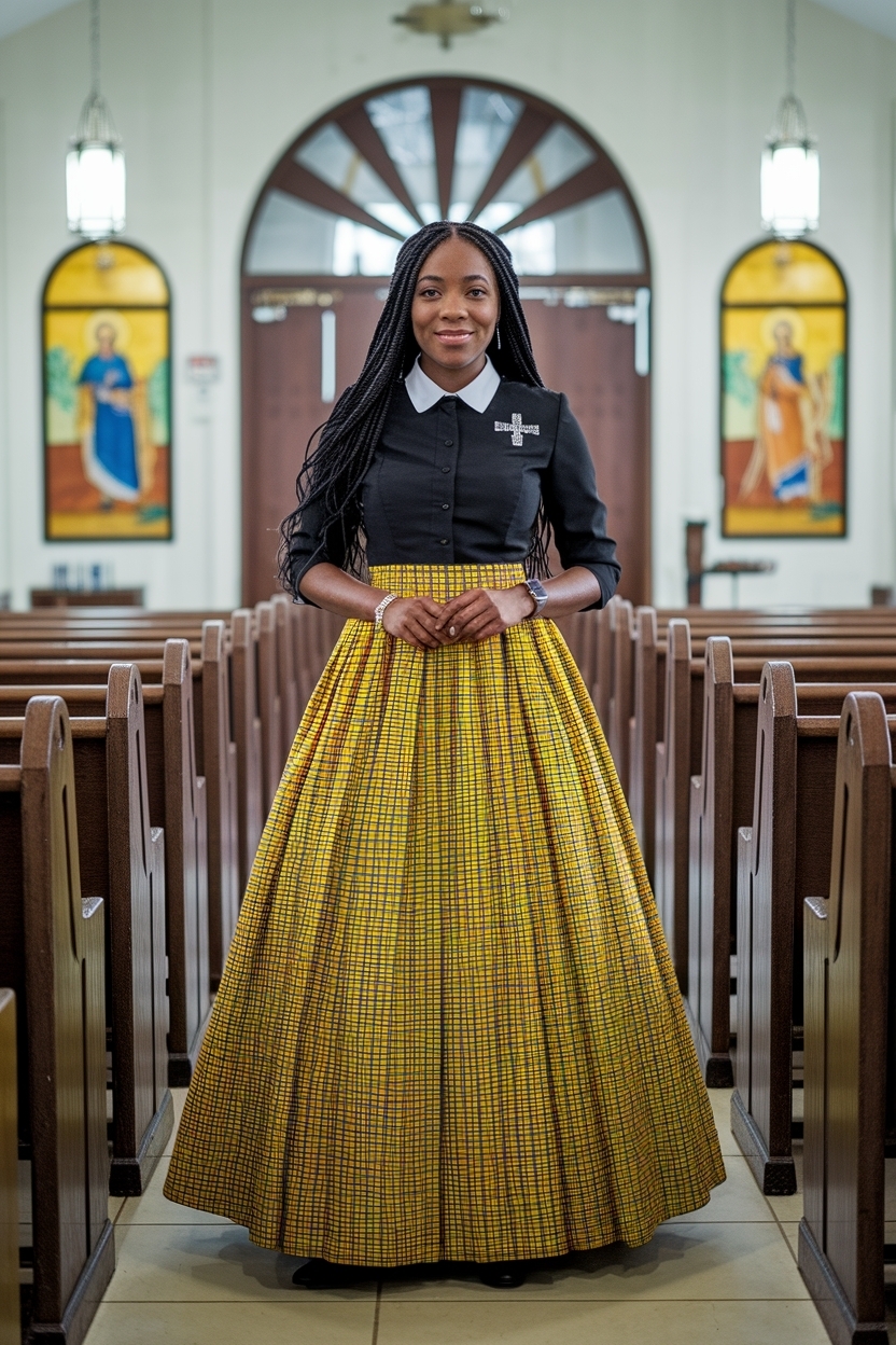 5. Chic Church Outfit Black Women Ghana Fashion Tips outfit idea