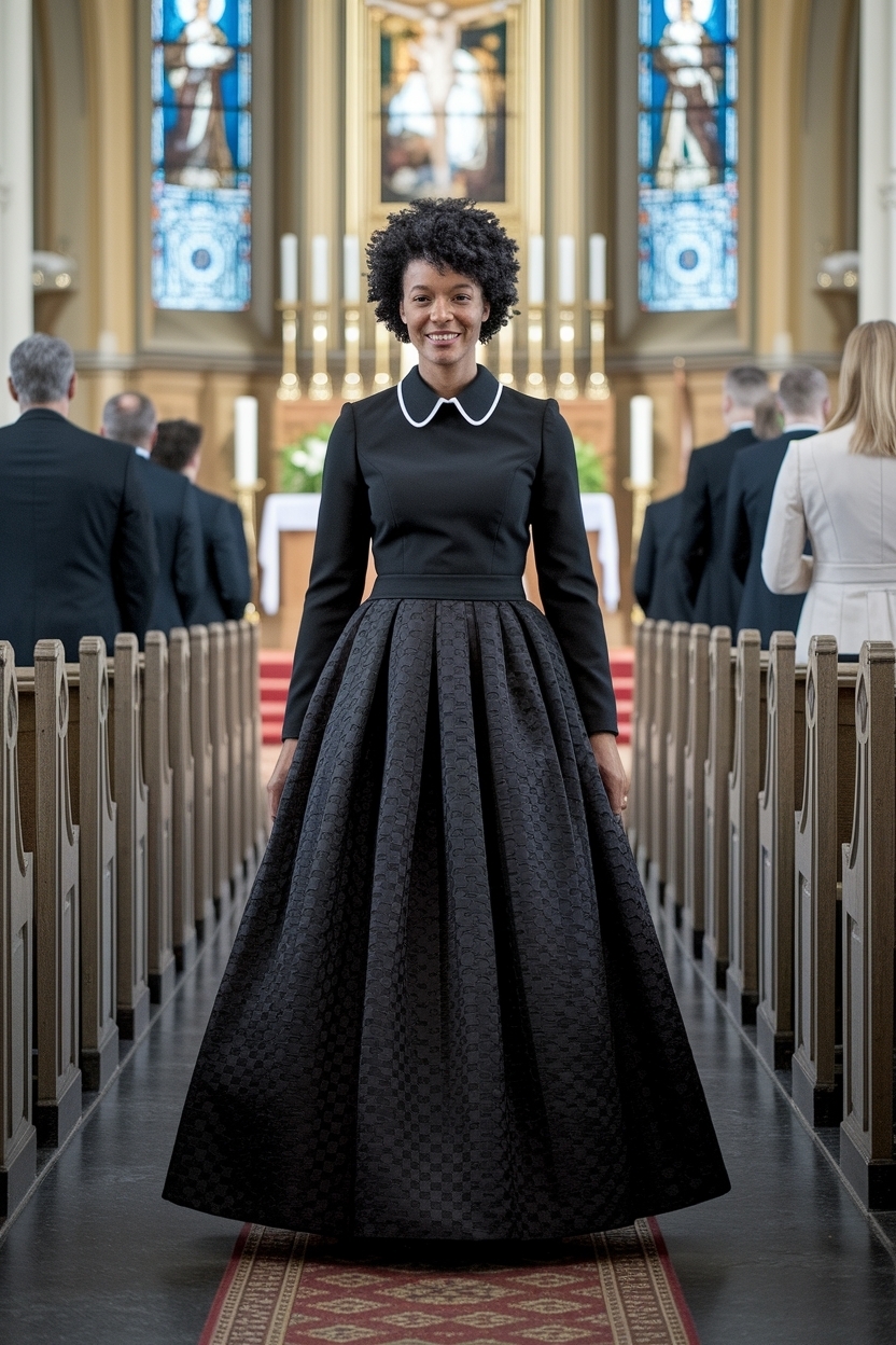 Church Outfit Black Women Long Skirt: Graceful and Stylish outfit idea
