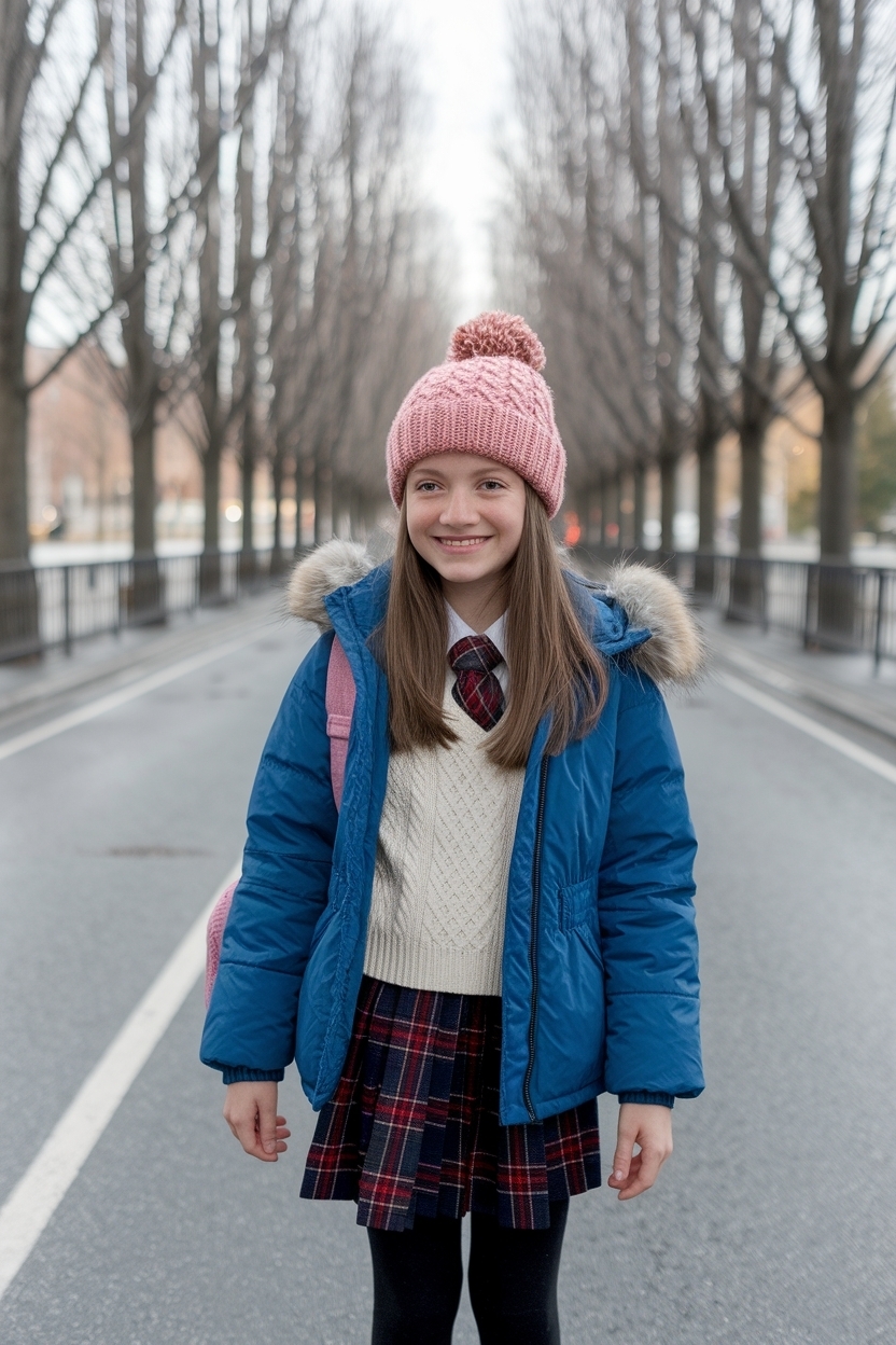 Cold Weather Outfits for School: Stay Warm in Class outfit idea