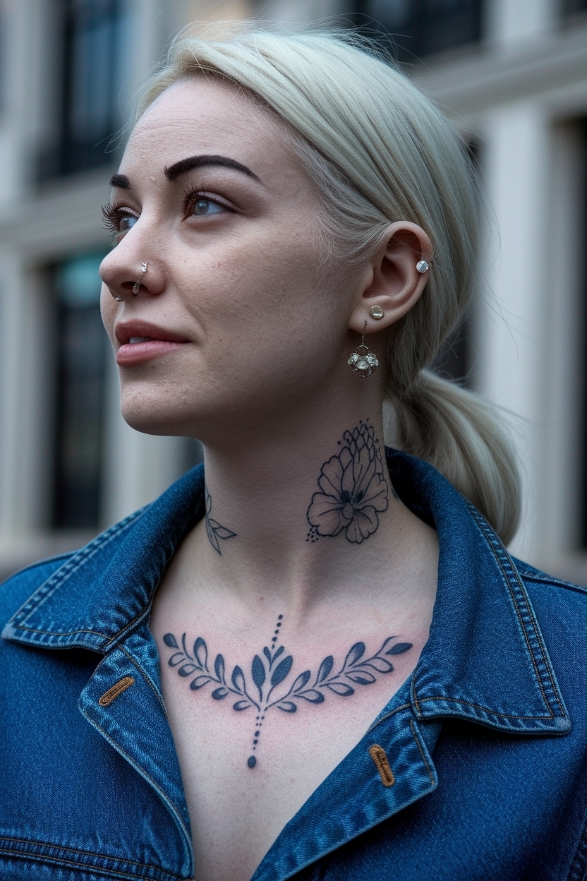 Cute Neck Tattoos for Women: Adorable Ideas to Inspire You outfit idea