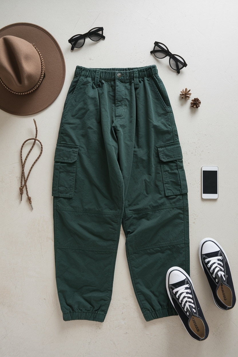 H2: Creating a Dark Green Cargo Pants Outfit for Night Out outfit idea