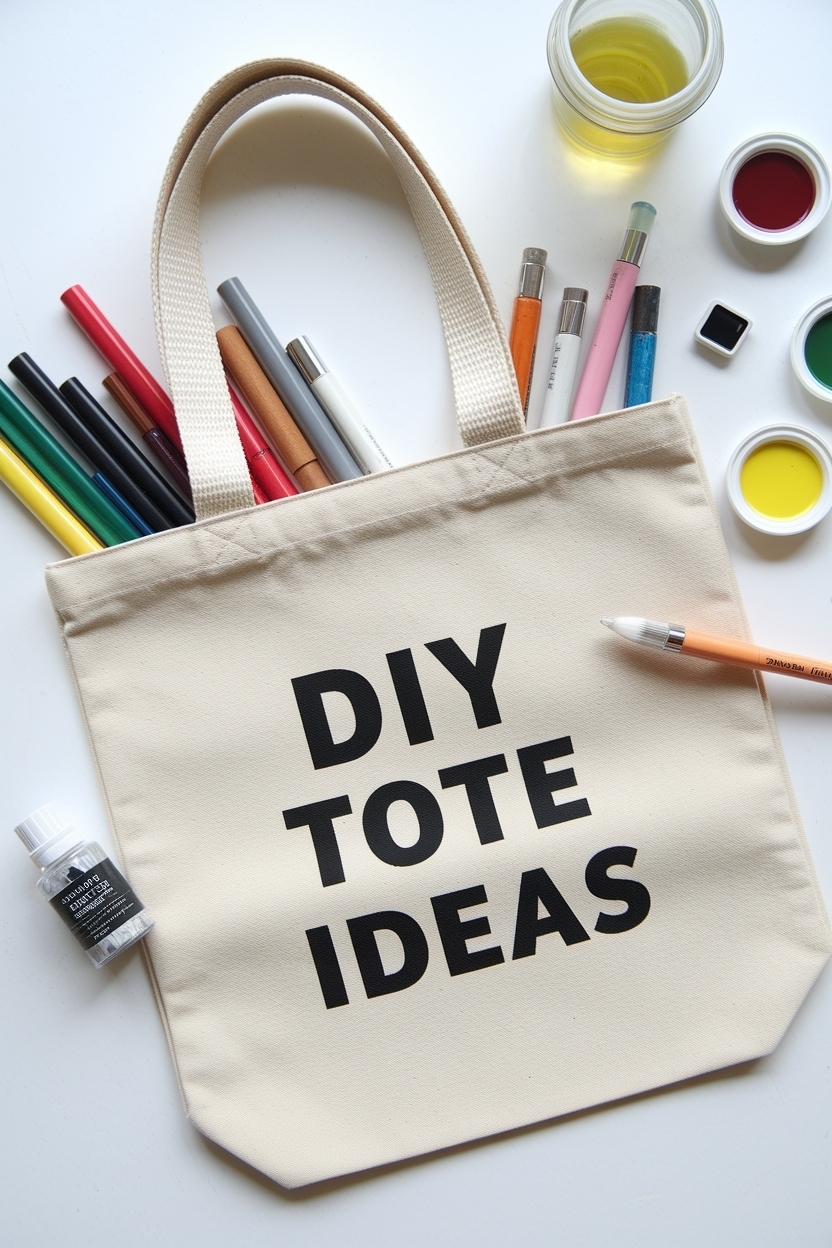 DIY Tote Bag Painting Ideas for Creative Souls outfit idea
