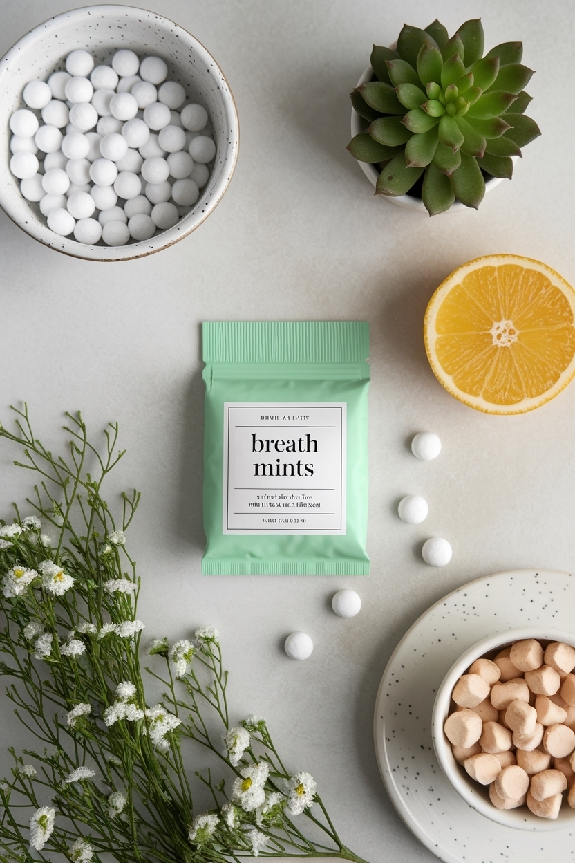 Flat Lay of Mint Green Product Mockup LA for Branding outfit idea