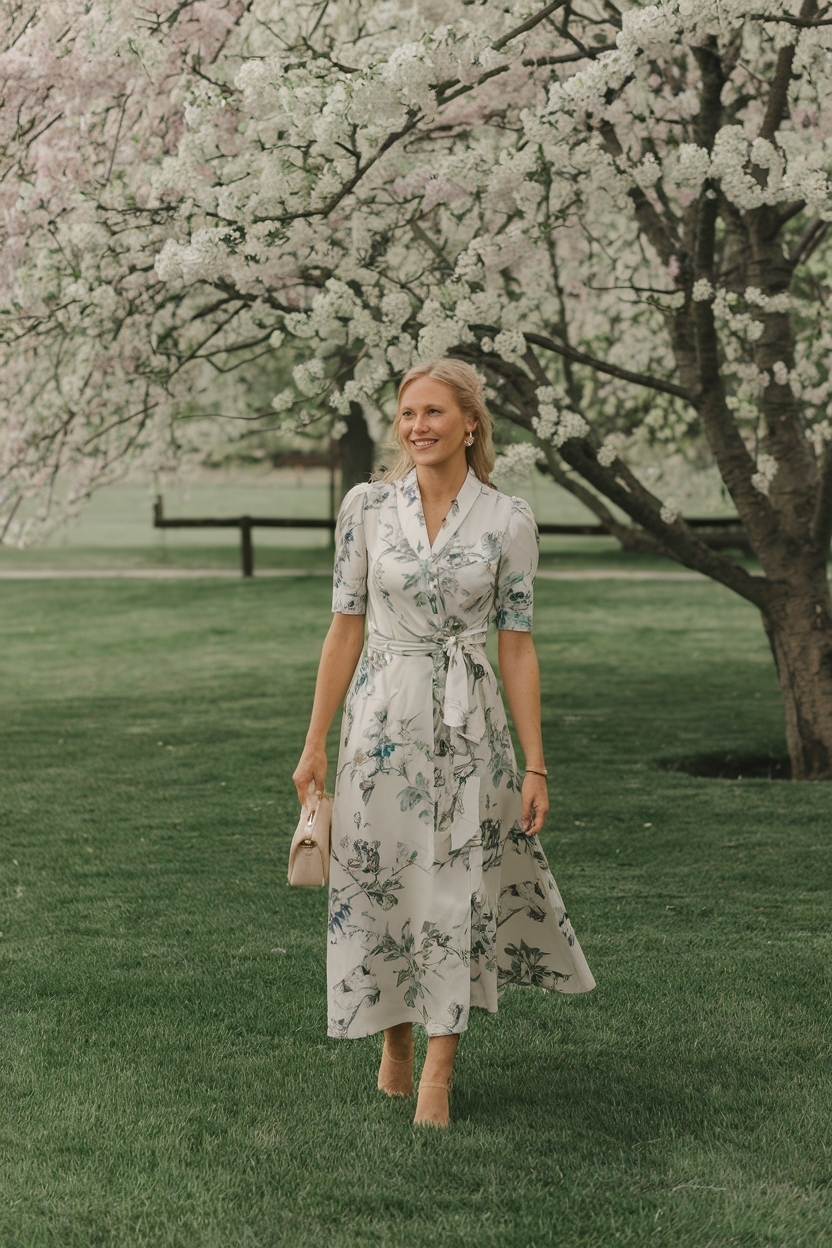 Formal Spring Wedding Guest Dress: Elegant Choices for Guests outfit idea