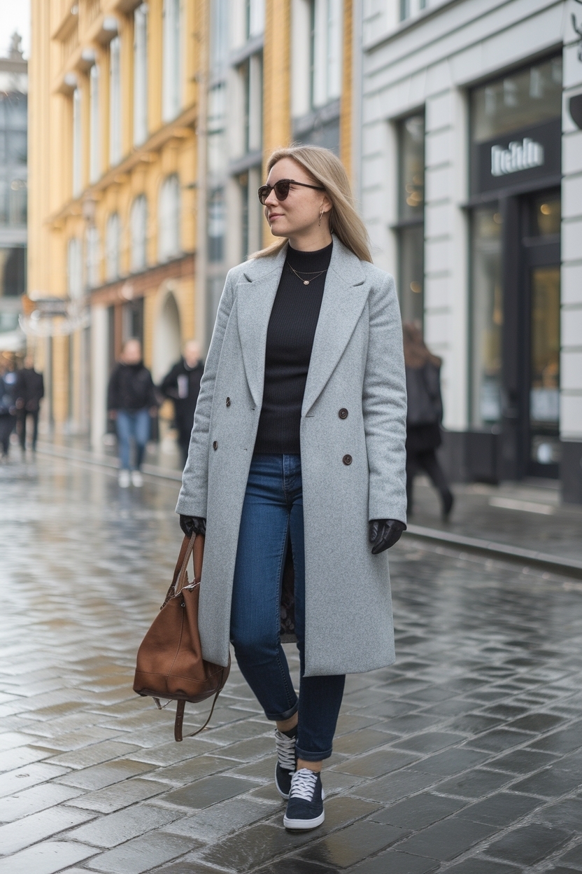 Gray Coat Outfit Winter Style: Timeless and Cozy outfit idea