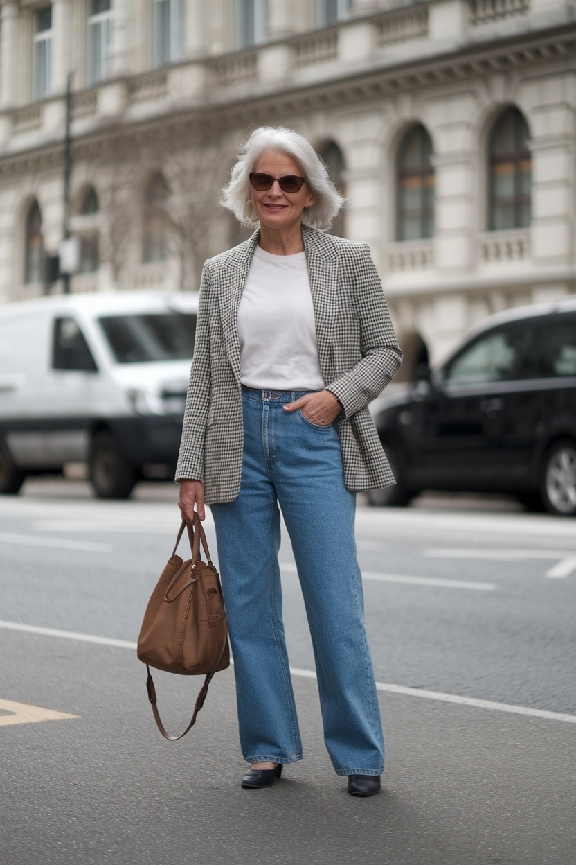 Jeans Outfit for Older Women Over 50: Timeless Trends outfit idea