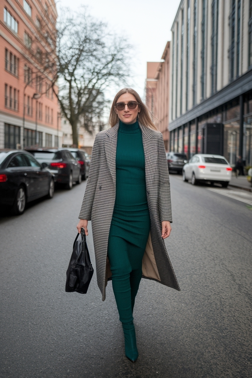 Long Bodycon Dress Outfit Winter Styling Tips outfit idea