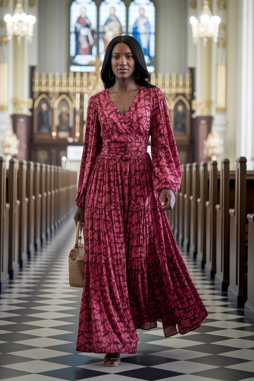 Maxi Dress Church Outfit Black Women: Flowing Elegance outfit idea