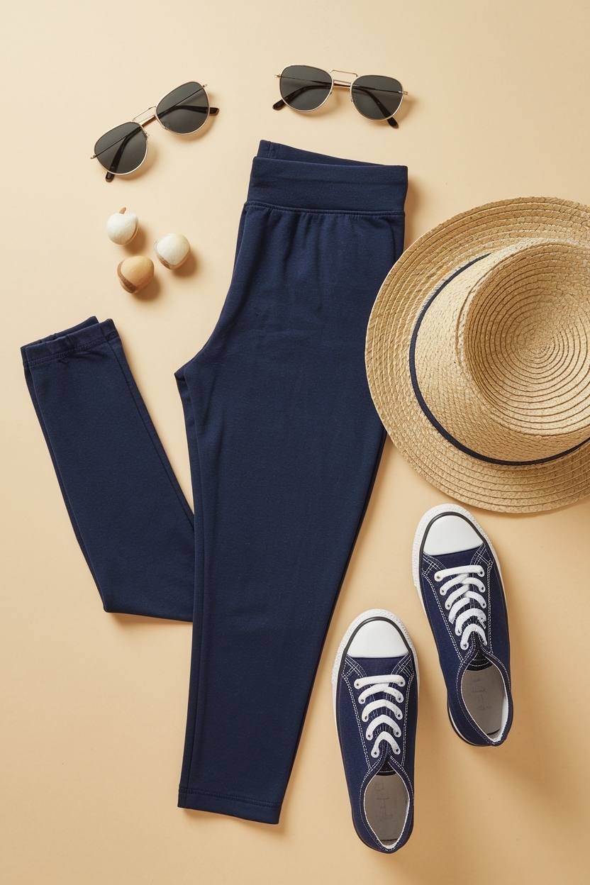 Navy Blue Leggings Outfit Casual for Everyday Wear outfit idea