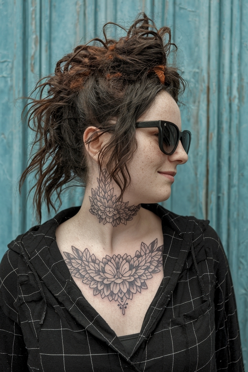 Neck Cover Up Tattoos for Women: Creative Options outfit idea