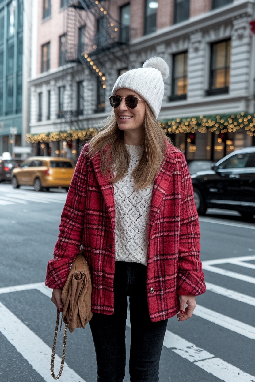 New York Christmas Outfits: Chic and Festive Choices outfit idea