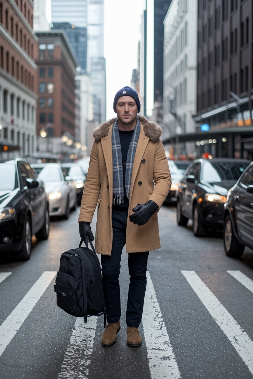 New York Winter Outfit Men: Stay Warm and Stylish outfit idea