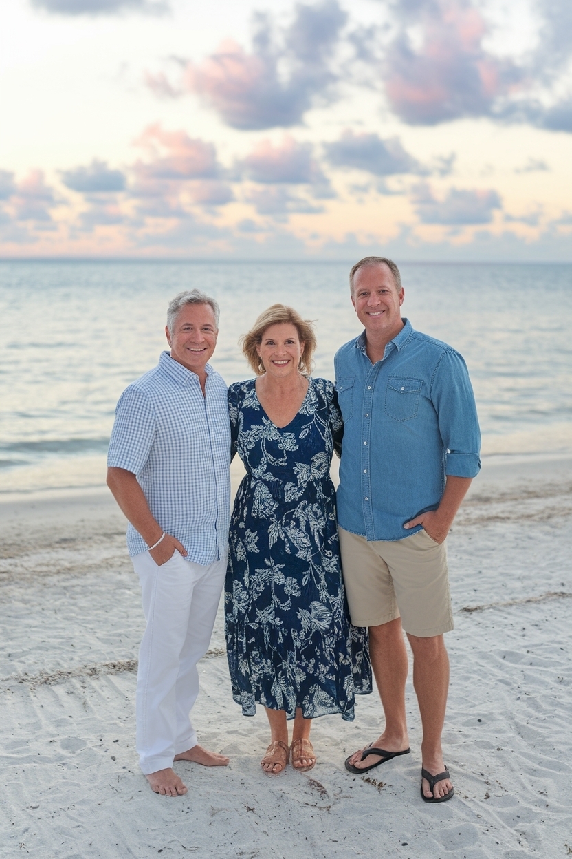 Outfit Ideas for Beach Family Pictures That Pop outfit idea