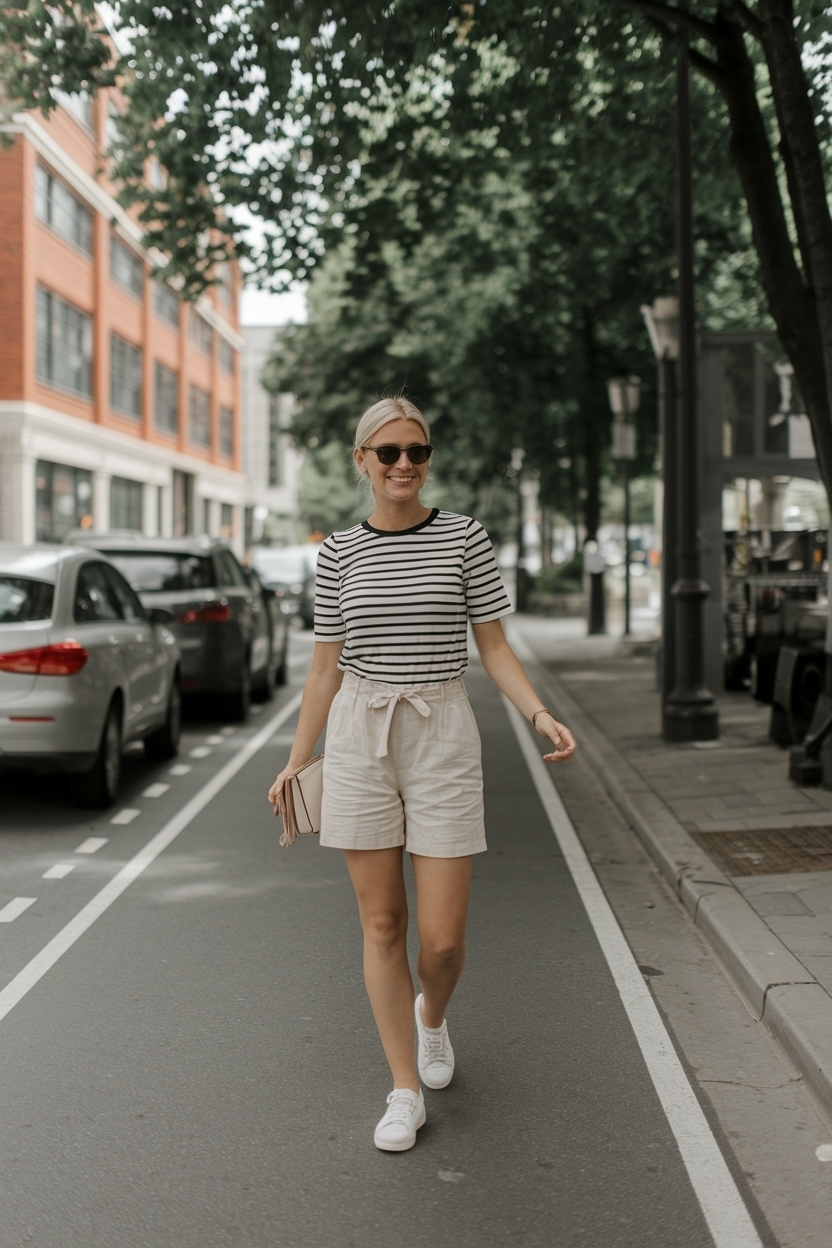 Outfit Ideas for School Shorts Perfect for Warm Days outfit idea
