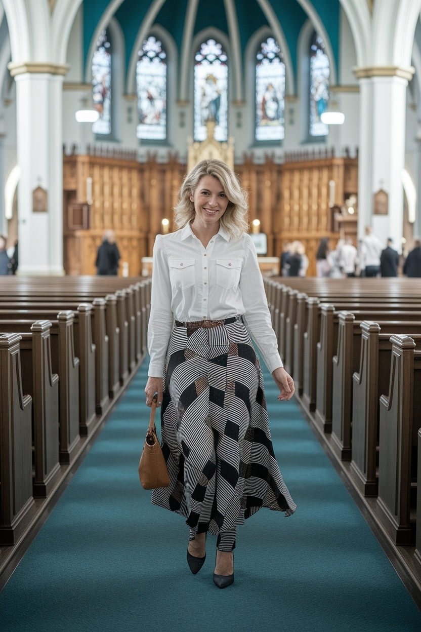 Outfit Ideas for Women Over 30 Church: Elegant Choices outfit idea
