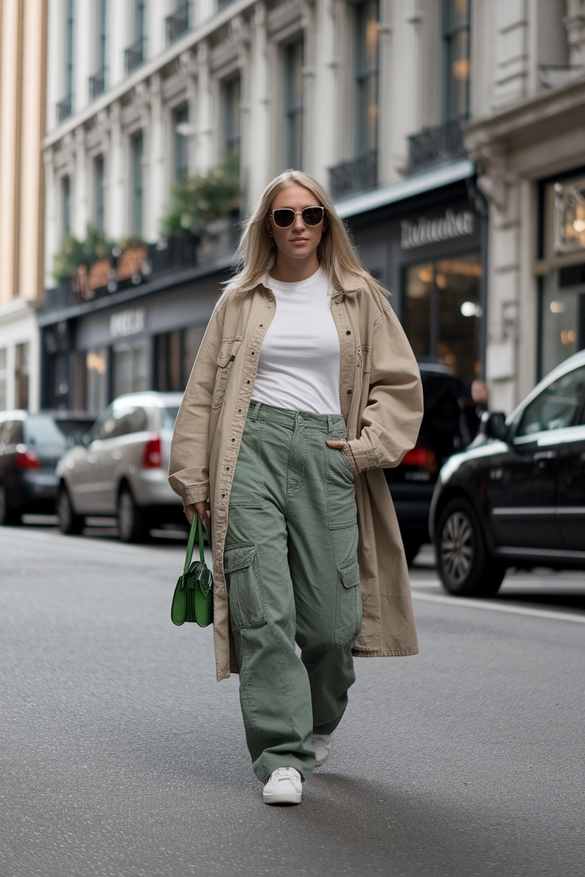 Oversize Cargo Pants Outfit Women for Ultimate Comfort outfit idea