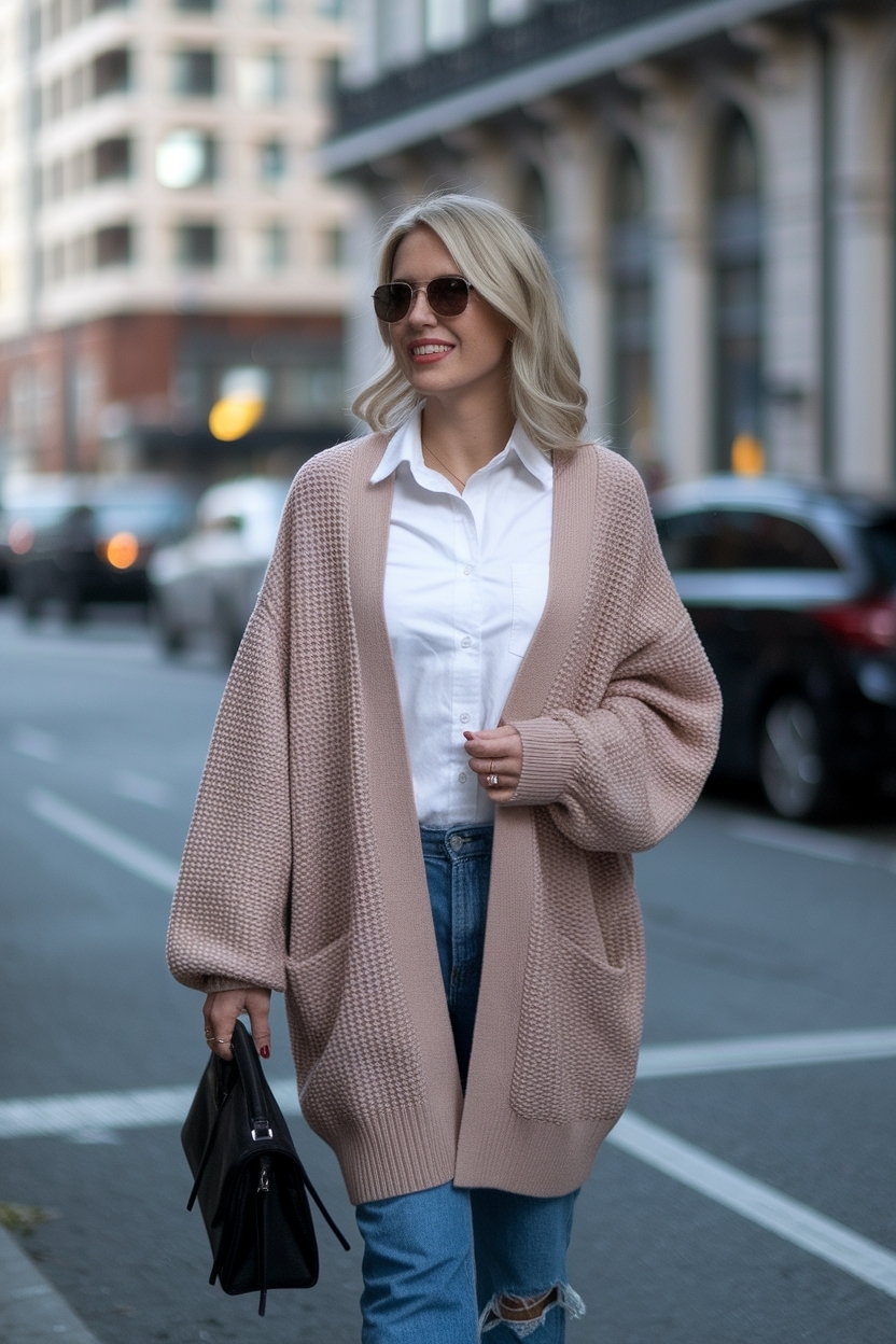 Oversized Cardigan Outfit for Women: Cozy Looks outfit idea